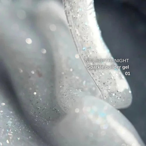NAILSOFTHENIGHT Sparkle builder gel 01, 15 ml