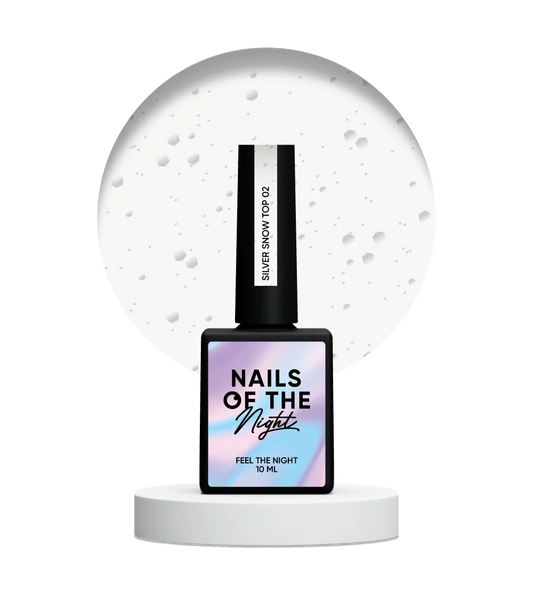 NAILSOFTHENIGHT Silver Snow top 02, 10 ml