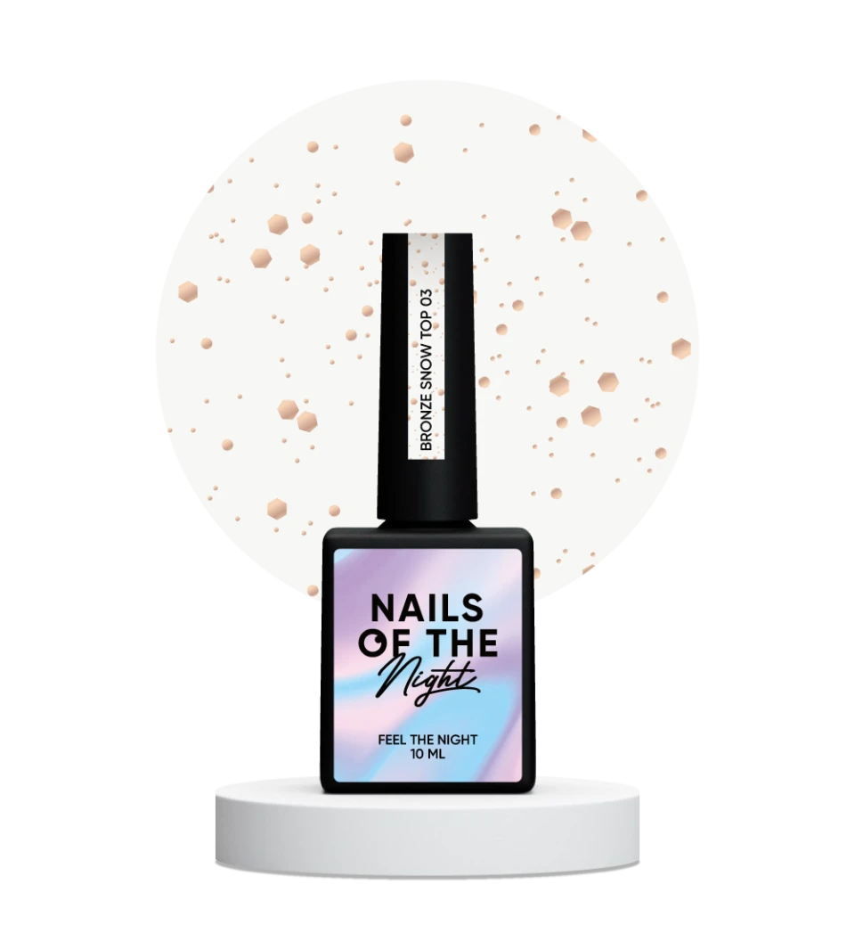 NAILSOFTHENIGHT Bronze Snow top 03, 10 ml