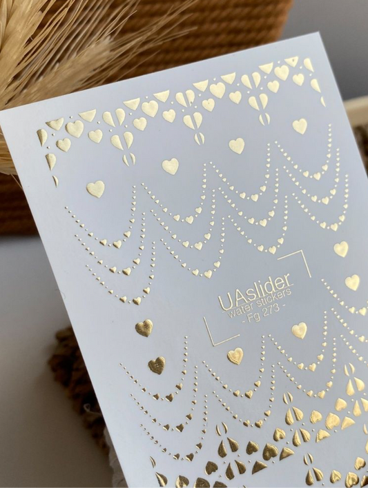 UA Slider FG 273 – Goldene Herzen & Linien