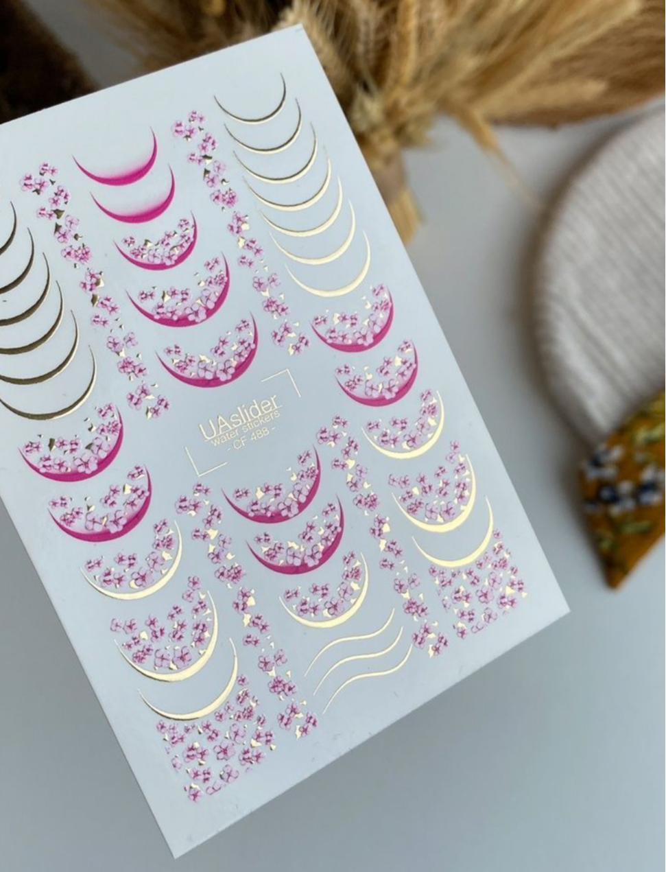 Color and Foil 488 – Pinke Blüten & Goldmonde