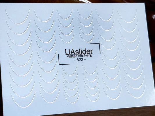 Slider-Design 623 | Wasser-Decals | Minimal Curve Lines