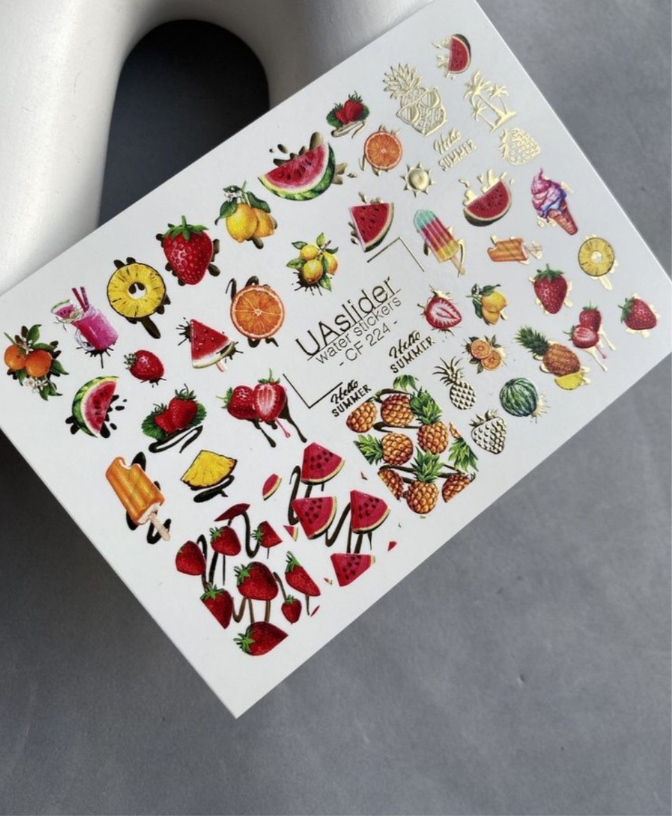 Slider-Design „Color and Foil 224“ – Sommer auf den Nägeln