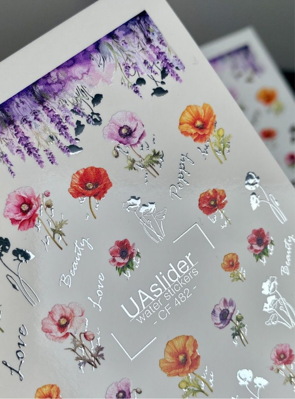 Color and Foil 482 – Sommerliche Mohnblumen & Lavendelträume