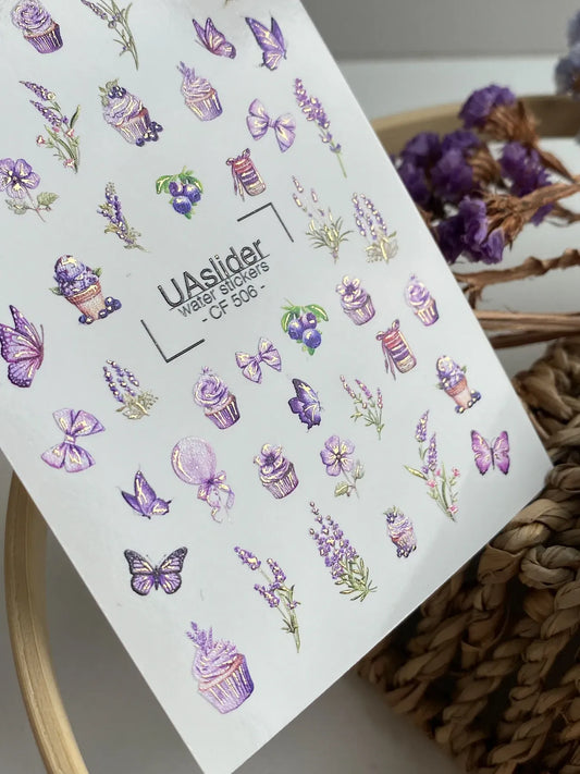 Slider-Design CF 506 | Wasser-Decals | Lavender Dreams & Sweet Details