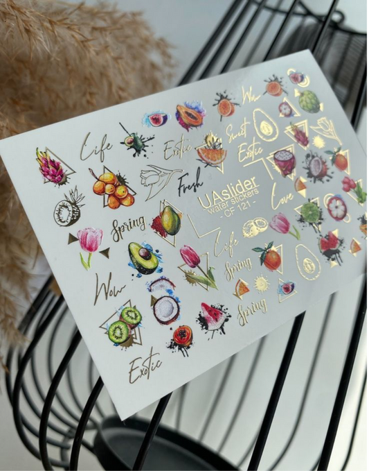 Slider-Design „Color and Foil 121“ – frisch, fruchtig, fröhlich