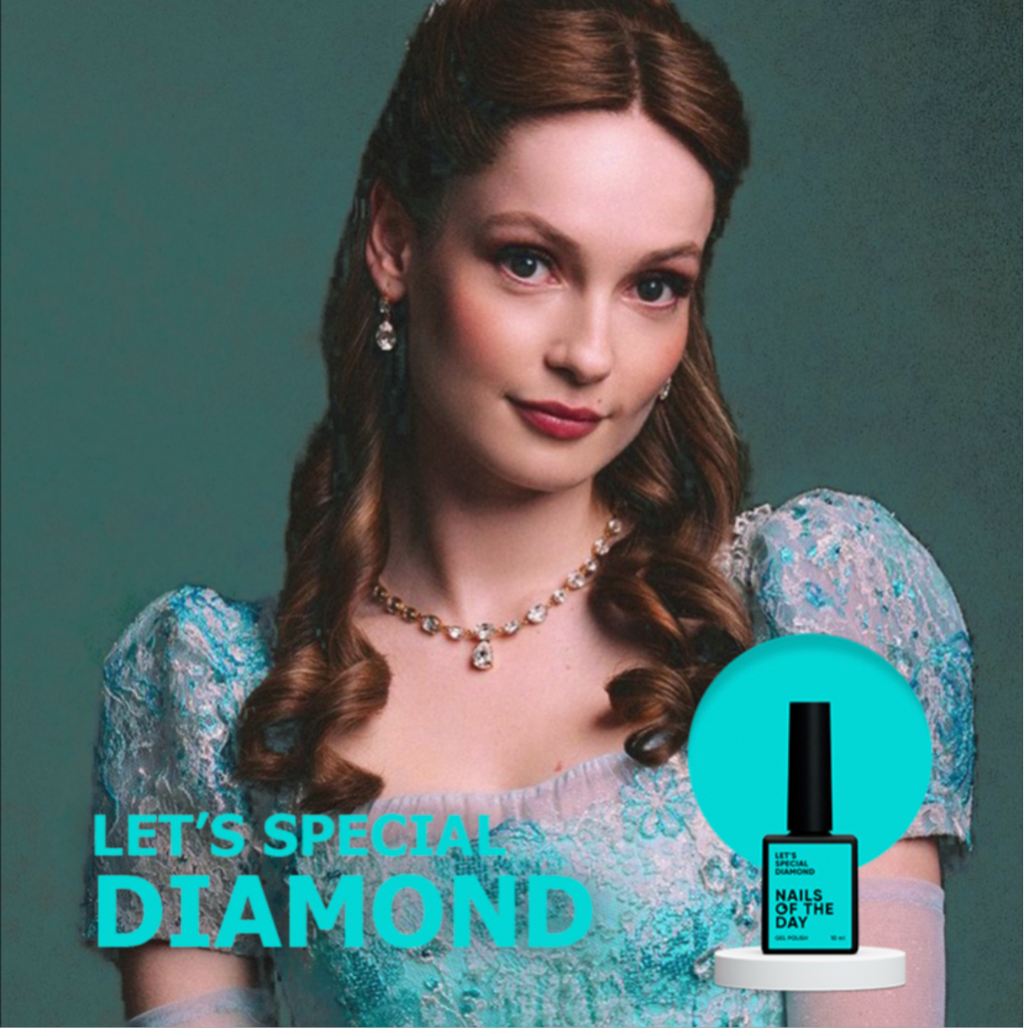 NAILSOFTHEDAY Let’s Special Diamond – Azurblauer Gel-Lack, 10 ml