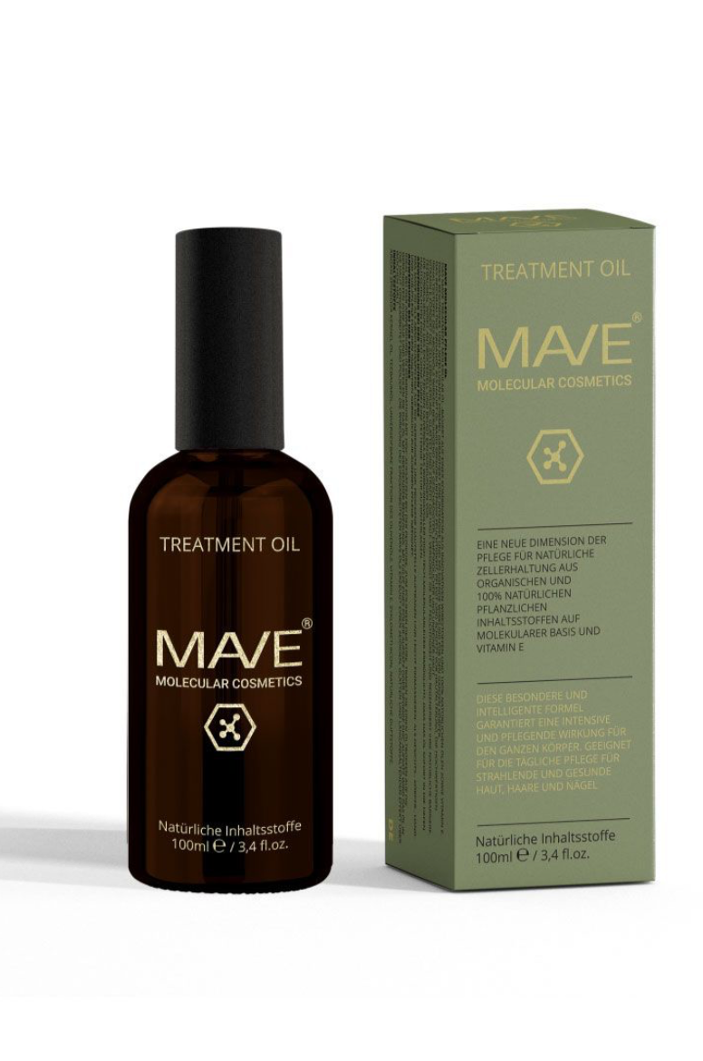 MAVE MOLECULAR TREATMENT OIL

100 ml | Hochaktive Tiefenpflege für Haut, Hände & Füße
