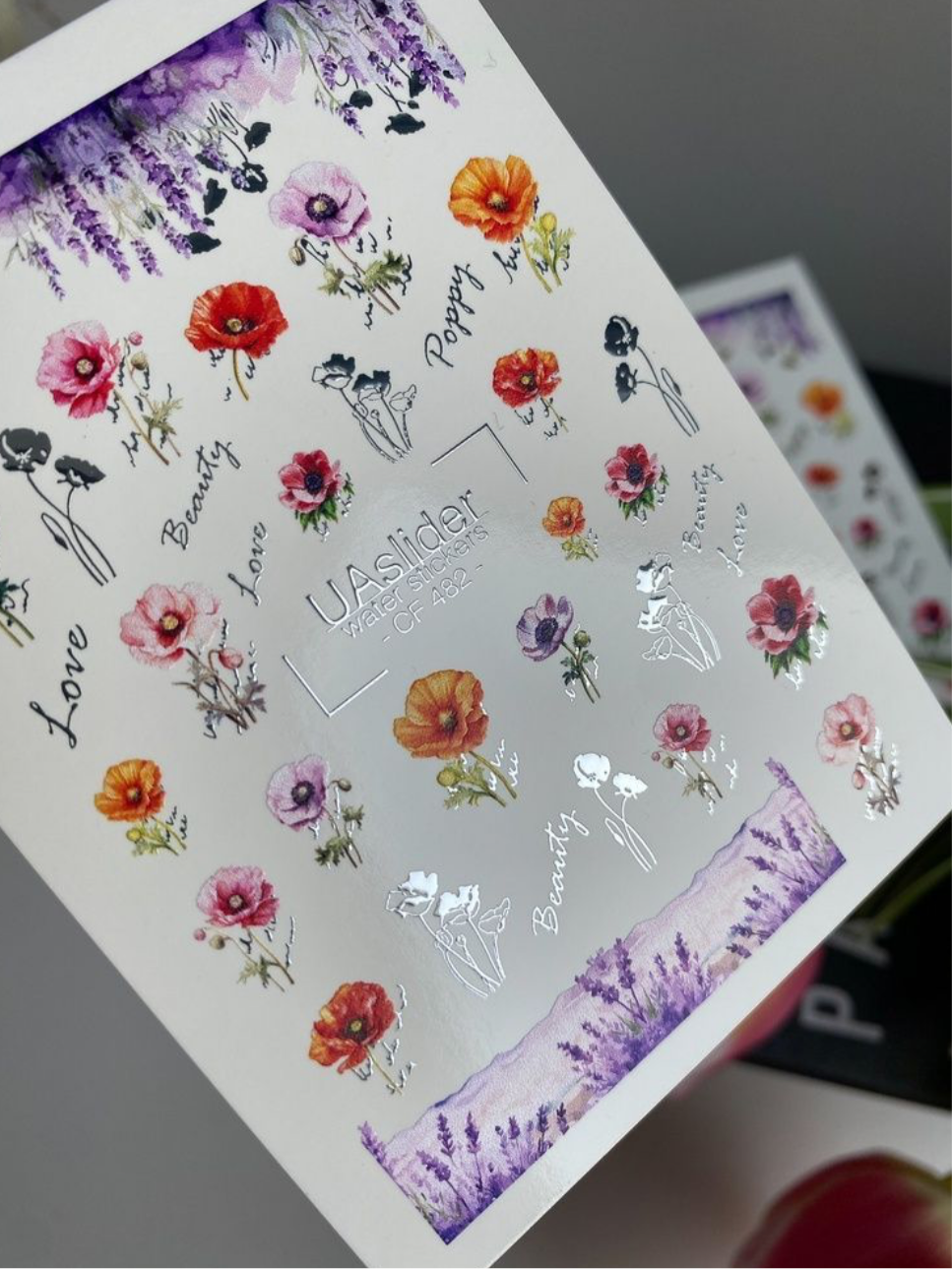 Color and Foil 482 – Sommerliche Mohnblumen & Lavendelträume