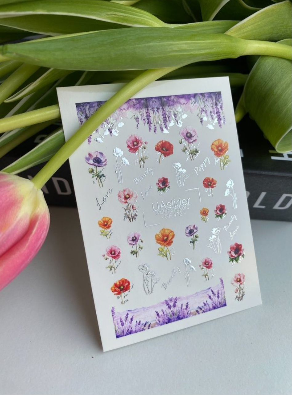 Color and Foil 482 – Sommerliche Mohnblumen & Lavendelträume