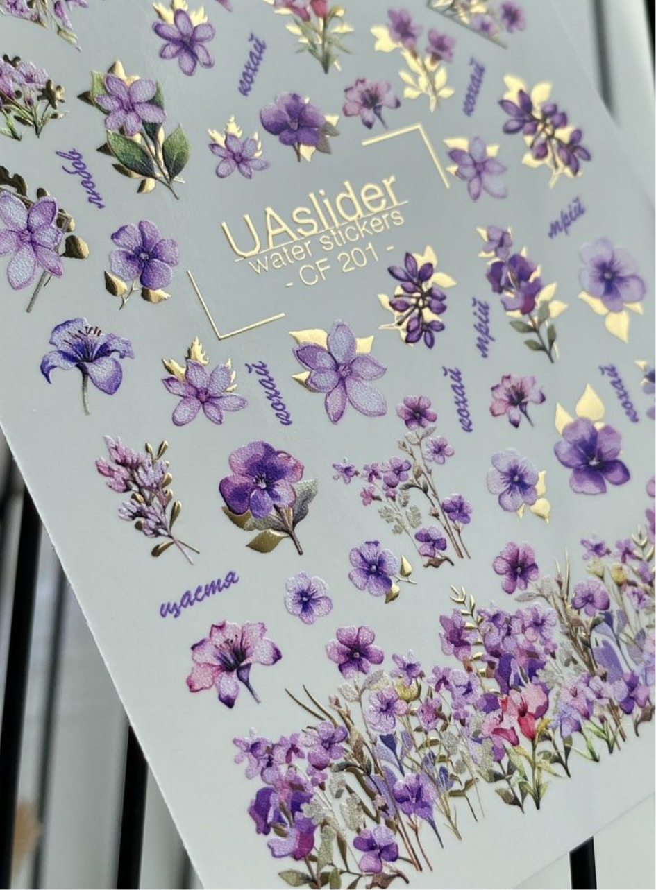 CF 201 – Zarte Blüten in Lila