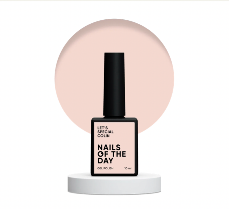 NAILSOFTHEDAY Let’s Special Colin – Zart gebleichter Pfirsichton, 10 ml