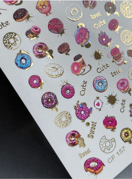 Slider-Design „Color and Foil 157“ – Donut worry, be cute