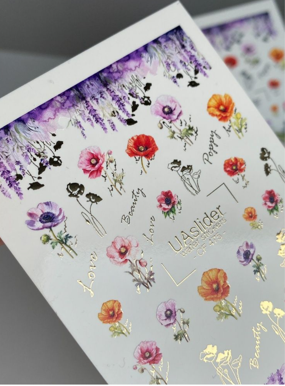 Color and Foil 475 – Sommerwiese mit Mohn & Lavendel