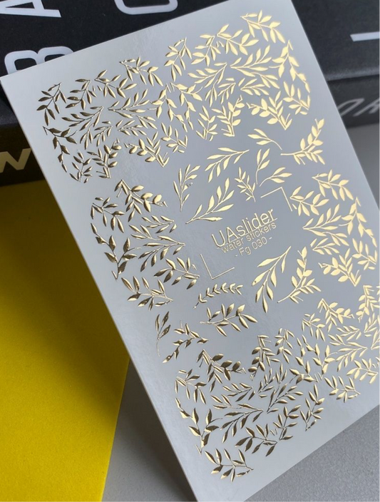 Slider-Design „Fg 030“ – Goldene Zweige & Blätter