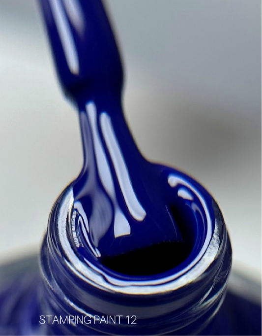 SAGA PROFESSIONAL Stempellack Nr. 12 – Violett mit klebriger Schicht, 8 ml