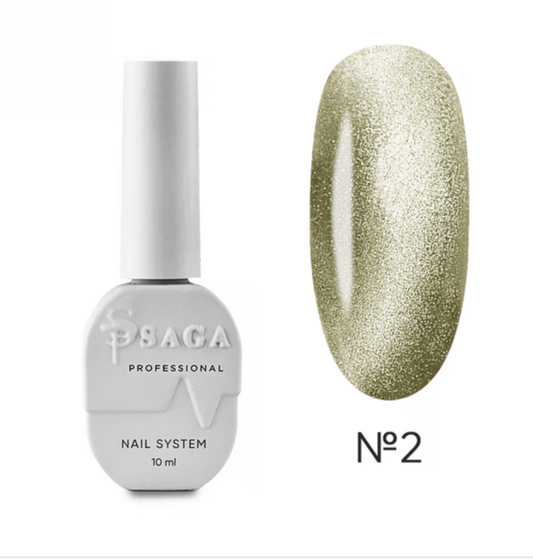 SAGA Gel Polish Amber Cat №2 – Gelb, 10 ml
Der Sonnenstrahl unter den Cat Eye Farben!