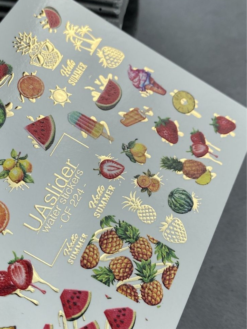 Slider-Design „Color and Foil 224“ – Sommer auf den Nägeln