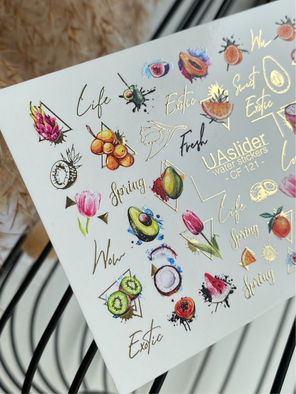 Slider-Design „Color and Foil 121“ – frisch, fruchtig, fröhlich