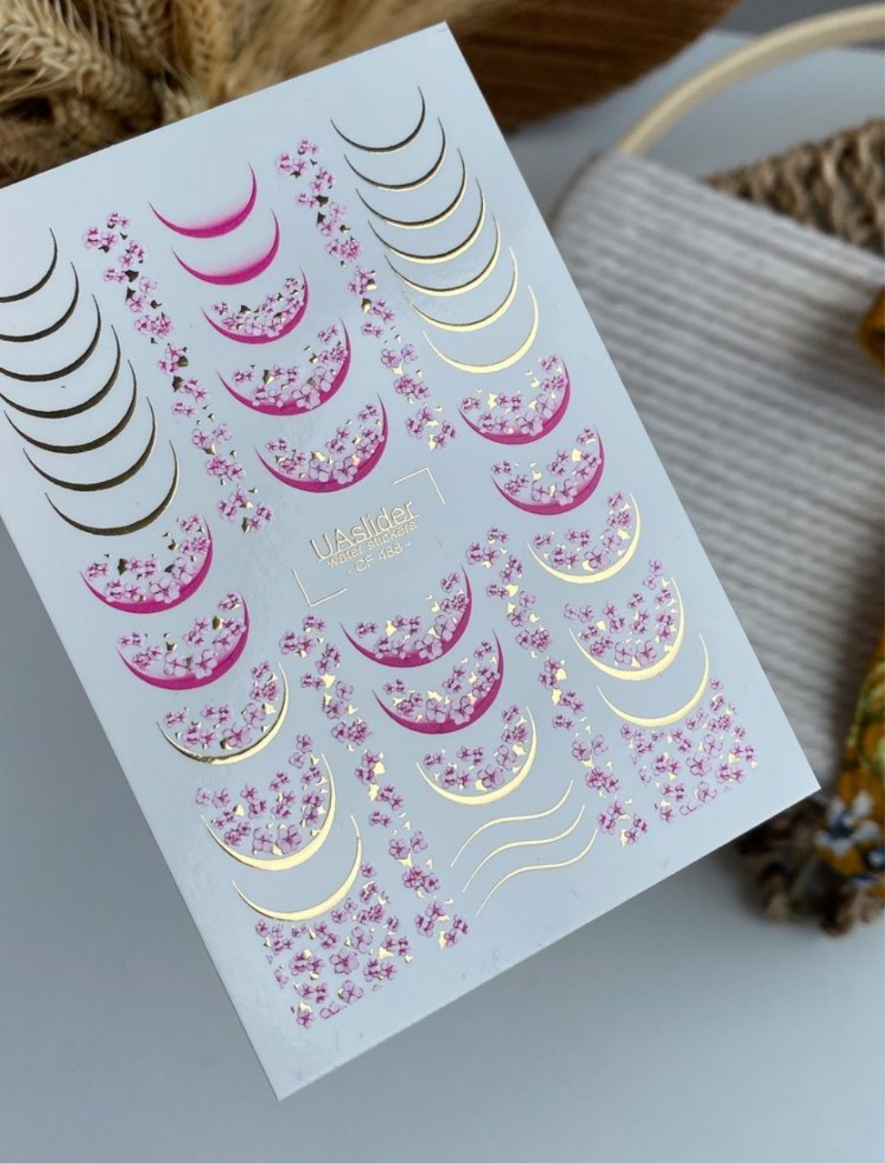Color and Foil 488 – Pinke Blüten & Goldmonde