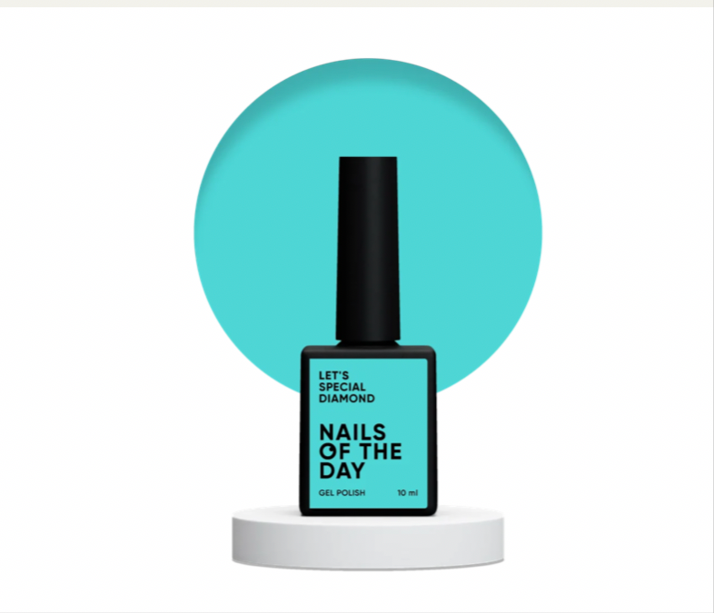 NAILSOFTHEDAY Let’s Special Diamond – Azurblauer Gel-Lack, 10 ml