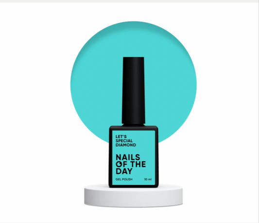 NAILSOFTHEDAY Let’s Special Diamond – Azurblauer Gel-Lack, 10 ml