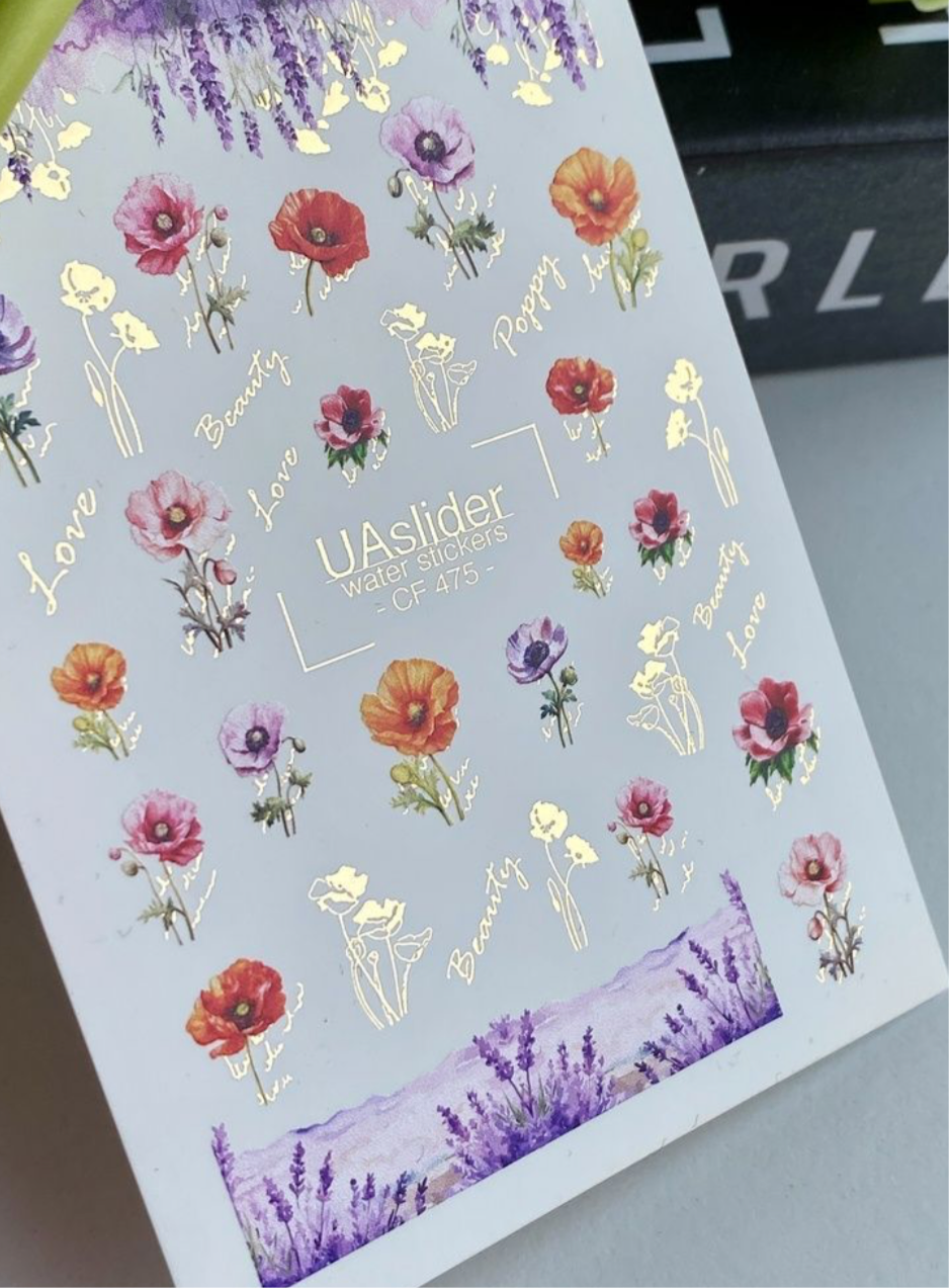 Color and Foil 475 – Sommerwiese mit Mohn & Lavendel