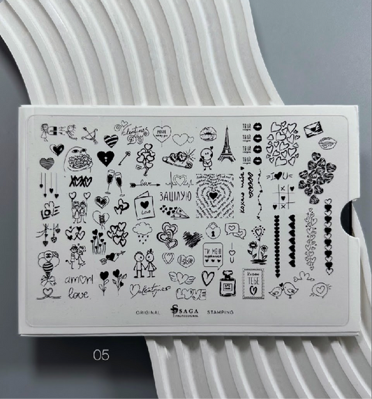 SAGA PROFESSIONAL Stamping-Schablone 05

Schnell. Kreativ. Makellos.
Dein Schlüssel zu professionellem Nailart – auch ohne Vorkenntnisse!