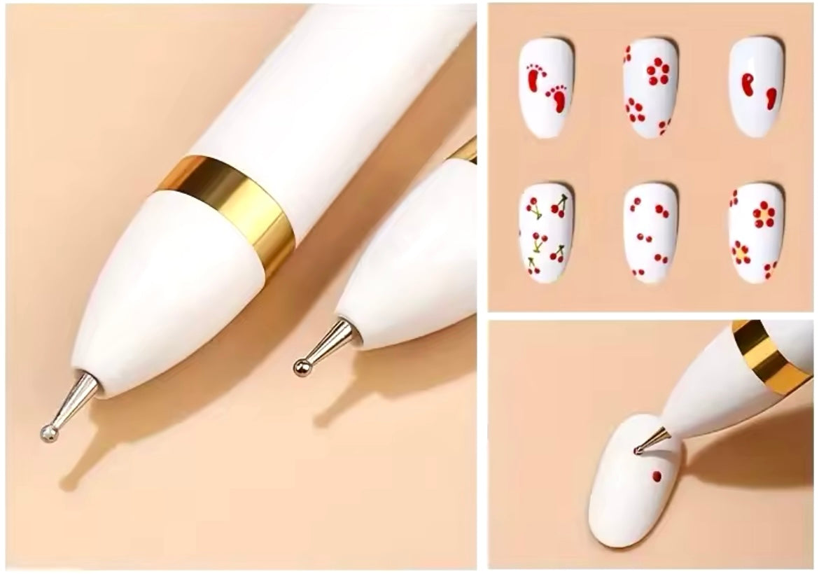 4-in-1 Nagelpunktierwerkzeug: Vielseitiges Tool für Nail Art Designs