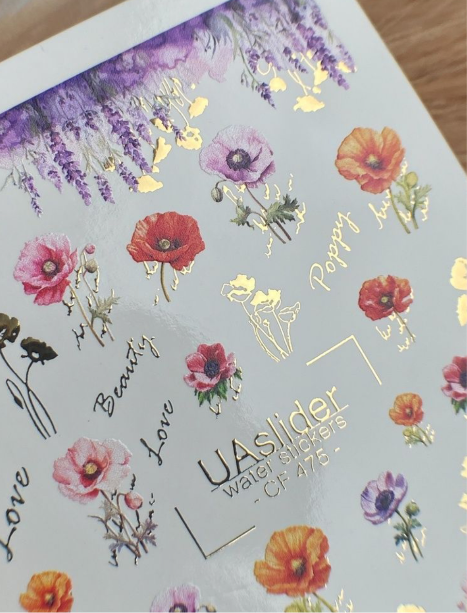 Color and Foil 475 – Sommerwiese mit Mohn & Lavendel