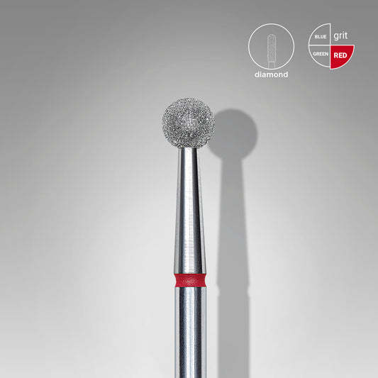 Diamantfräse "Kugel" rot, Durchmesser 4 mm