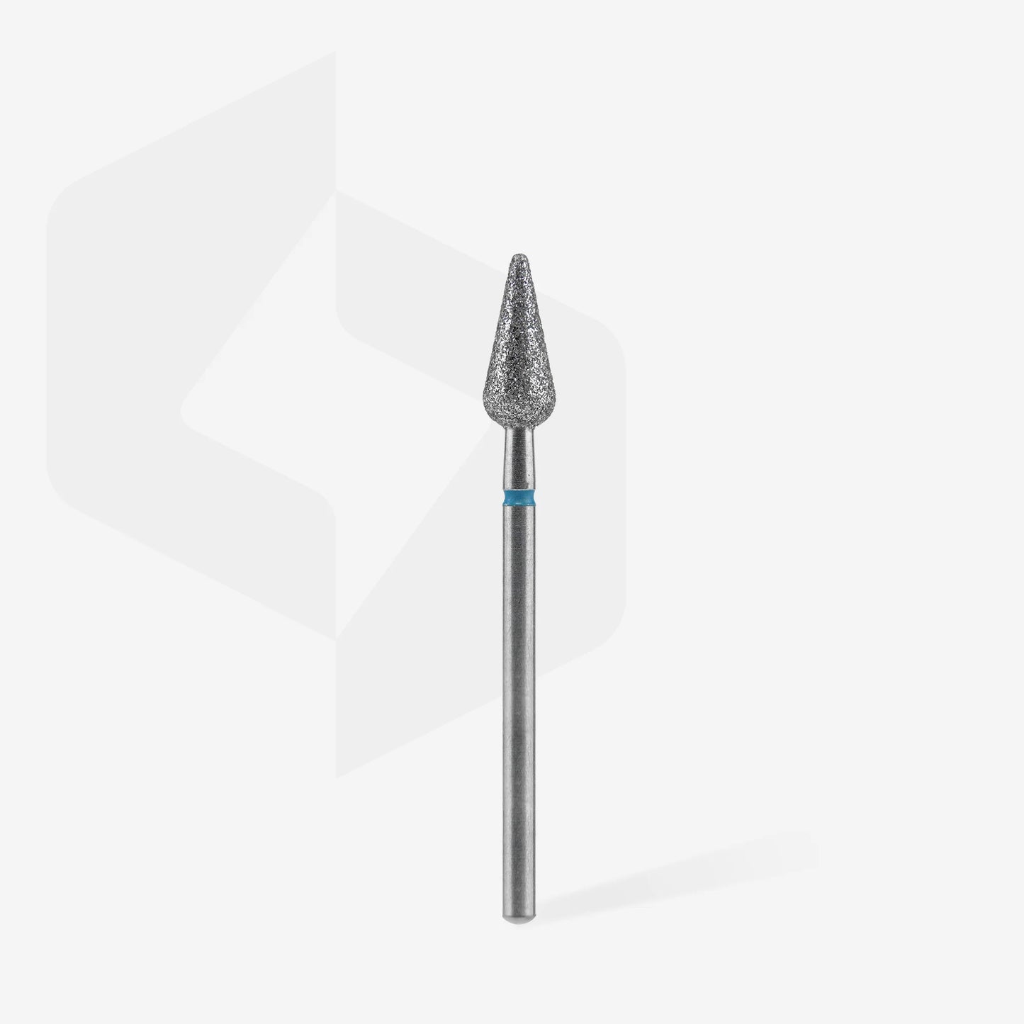 Diamant-Nagelfräser, spitze Birnenform, blau, EXPERT, Kopfdurchmesser 5 mm / Arbeitsbereich 12 mm.