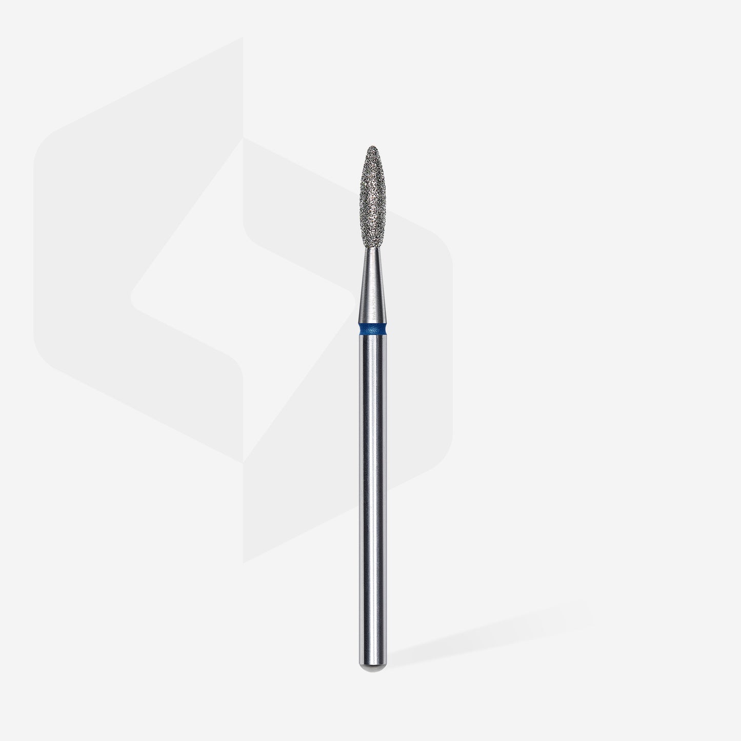 Diamantfräse "Flamme" blau, Durchmesser 2.1 mm / Arbeitsteil 8 mm