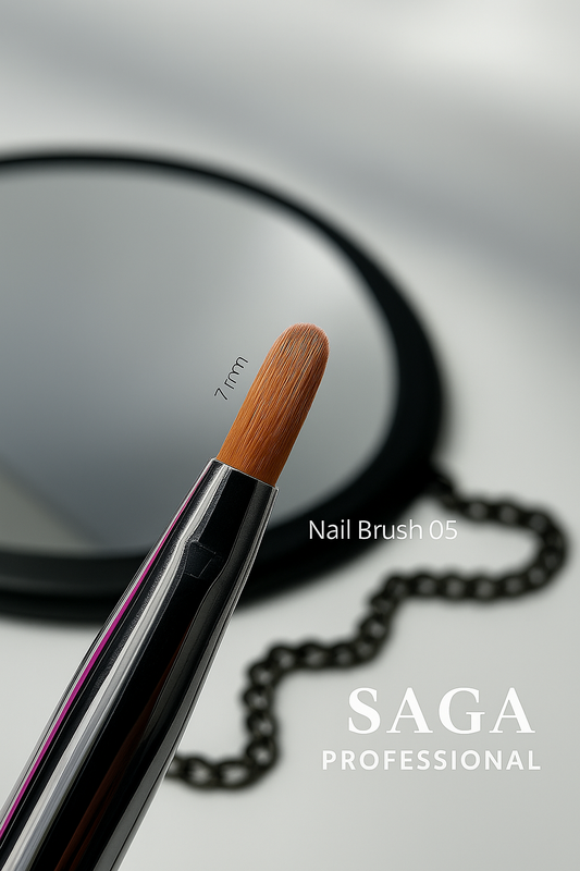 SAGA Professional Gelpinsel Oval 7 mm Nr. 05

Für gleichmäßiges Arbeiten mit Gel – präzise, sauber, kontrolliert