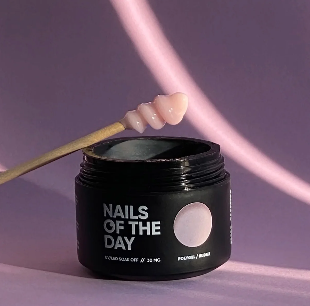 NAILSOFTHEDAY PolyGel Nude 02 – Professionelles PolyGel, 30 g