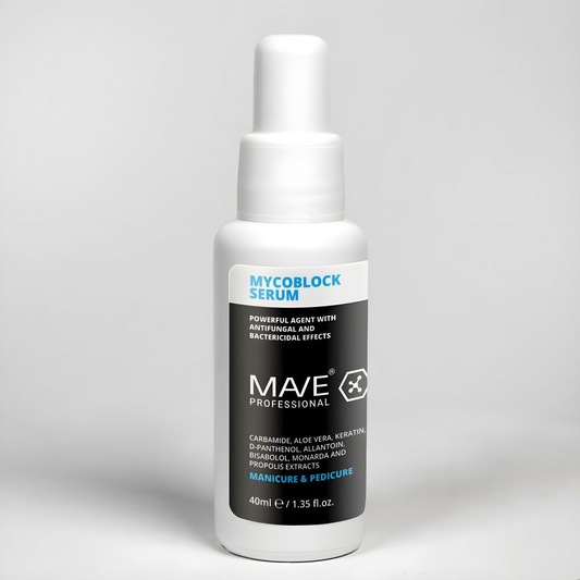 MYCOBLOCK SERUM 40 ml | MAVE Professional
Intensivpflege für pilzanfällige Haut- und Nagelbereiche