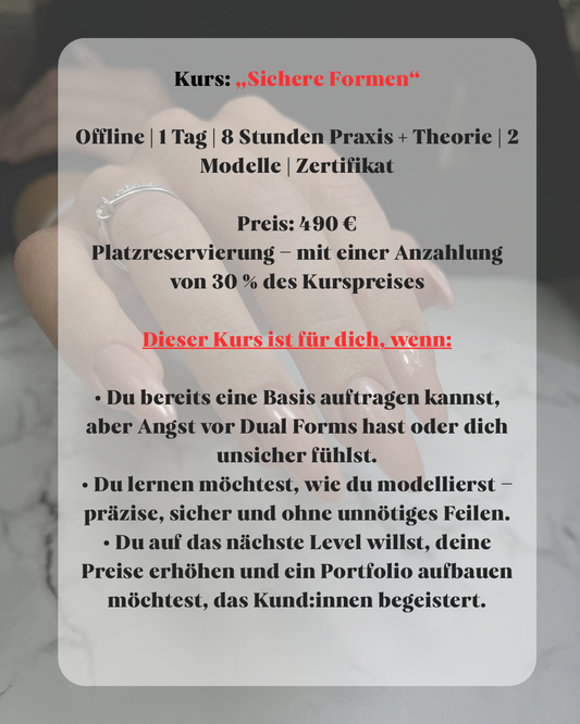 Kurs: «Sichere Formen» – Dual Forms von A bis Z