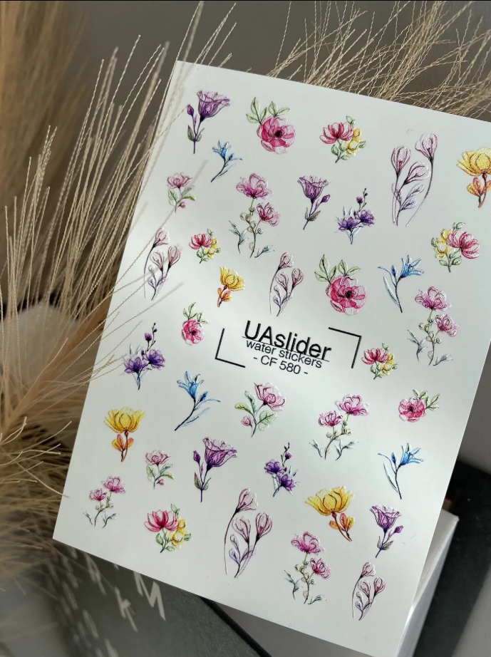 Slider-Design CF 580 | Wasser-Decals | Feine Linien & Moderne Akzente