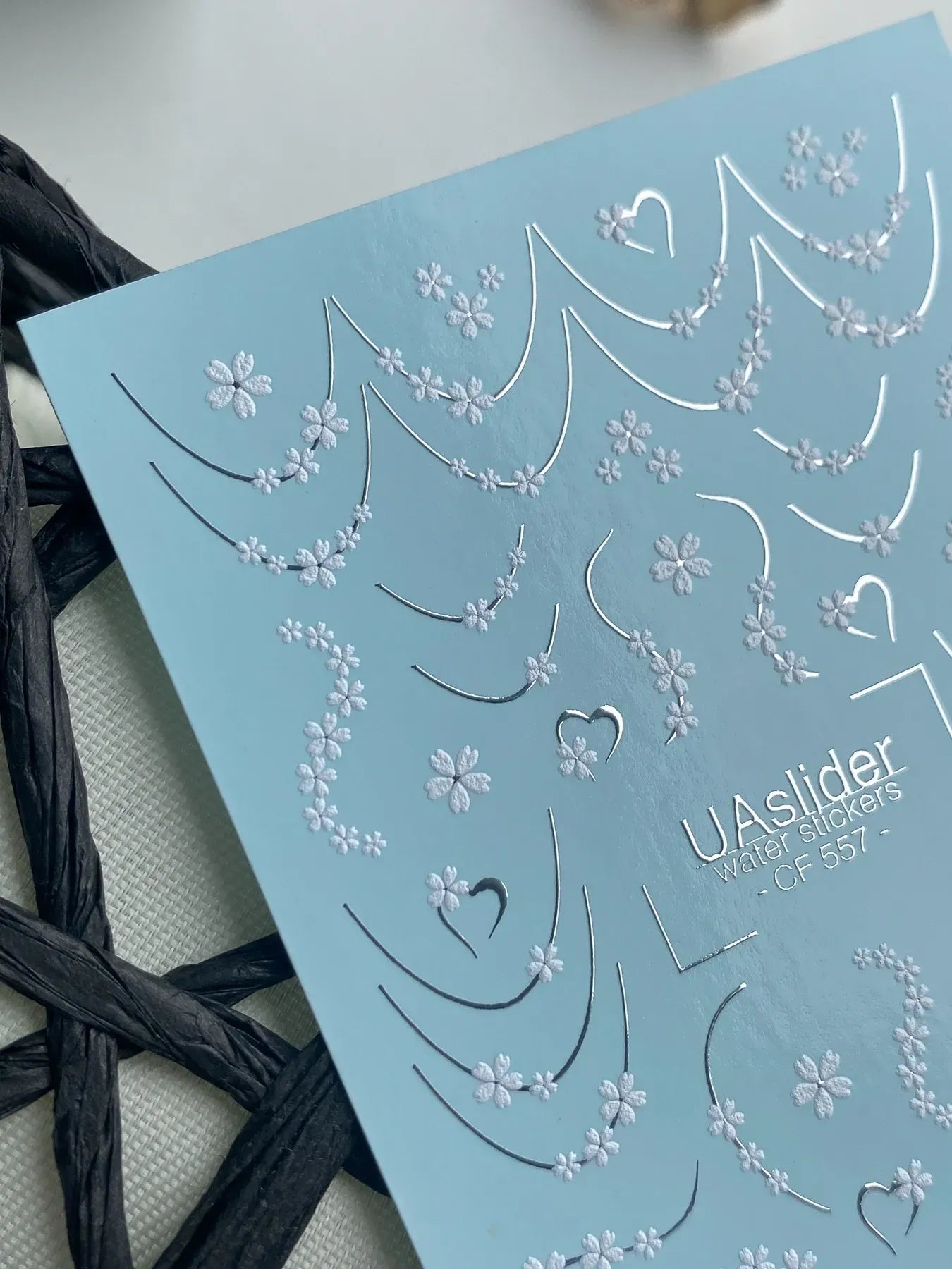 Slider-Design CF 557 | Wasser-Decals | French Lines & Mini Flowers