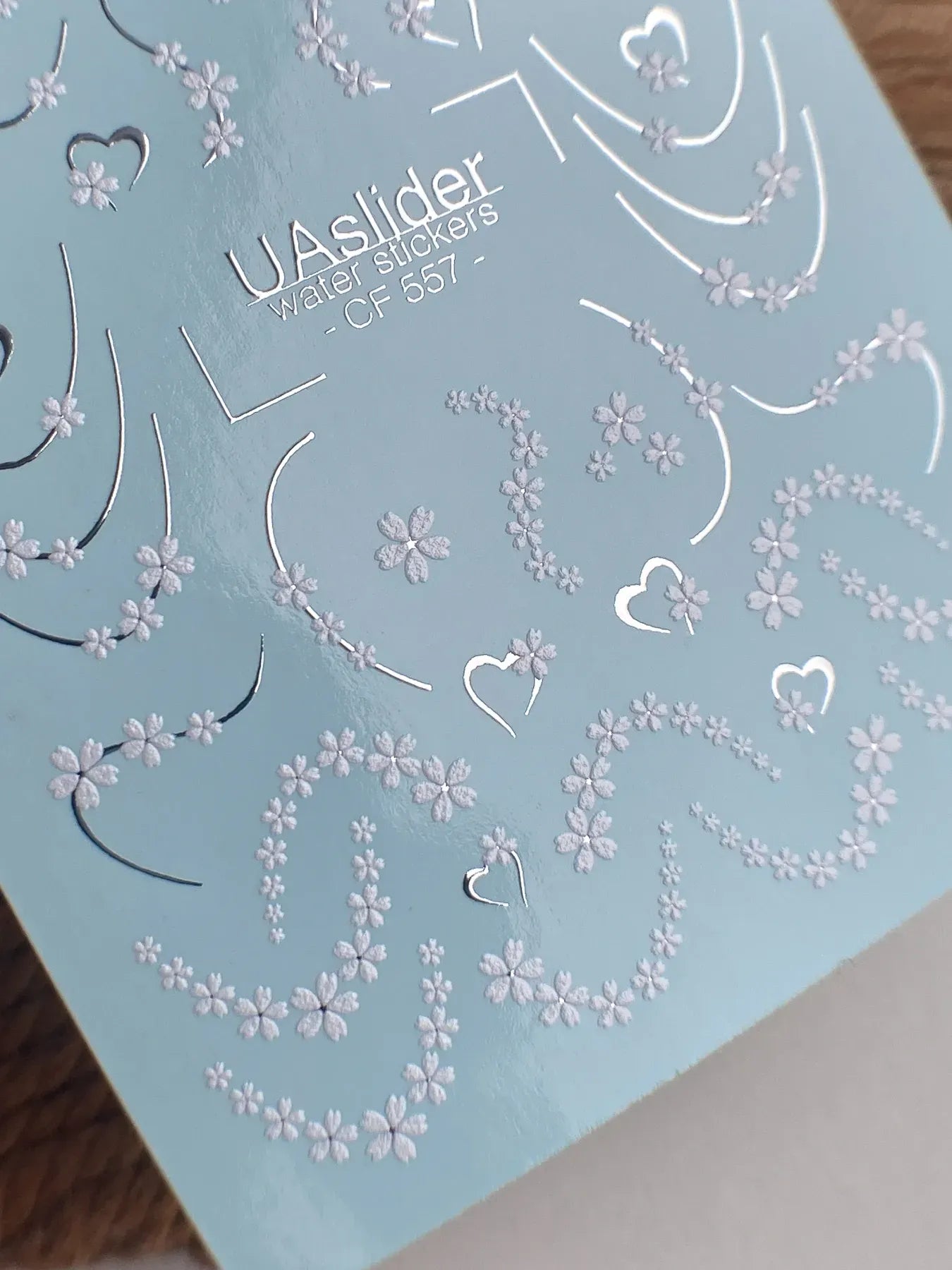 Slider-Design CF 557 | Wasser-Decals | French Lines & Mini Flowers