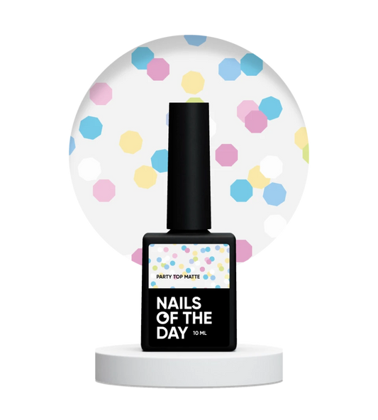 NAILSOFTHEDAY Party top matte, 10 ml