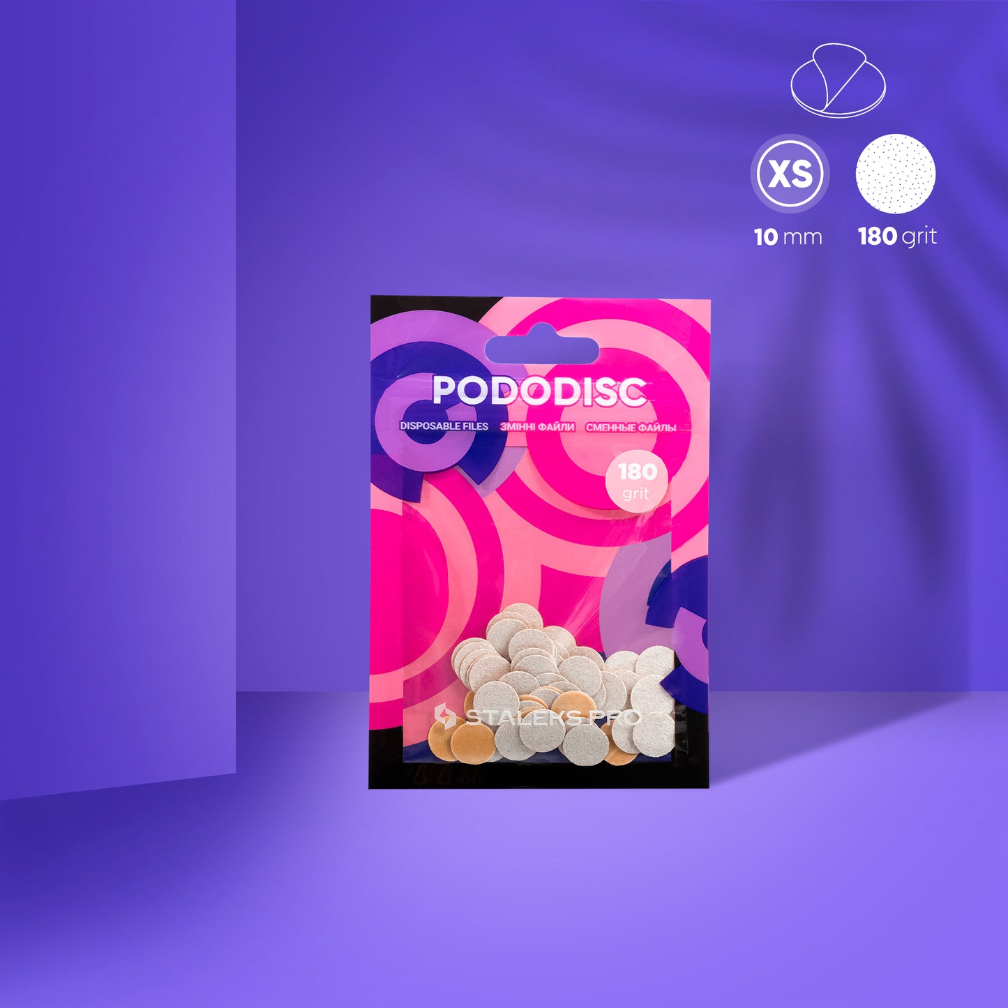 Ersatzfeilen für Pedikür-Scheibe PODODISC STALEKS PRO XS (50 Stück)