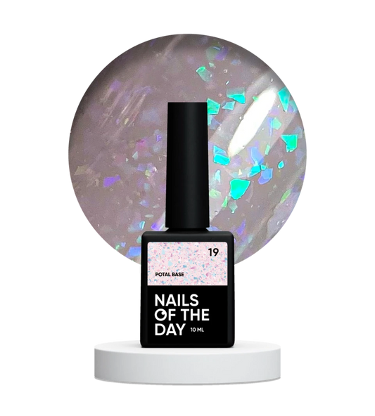 NAILSOFTHEDAY Potal base 19, 10 ml