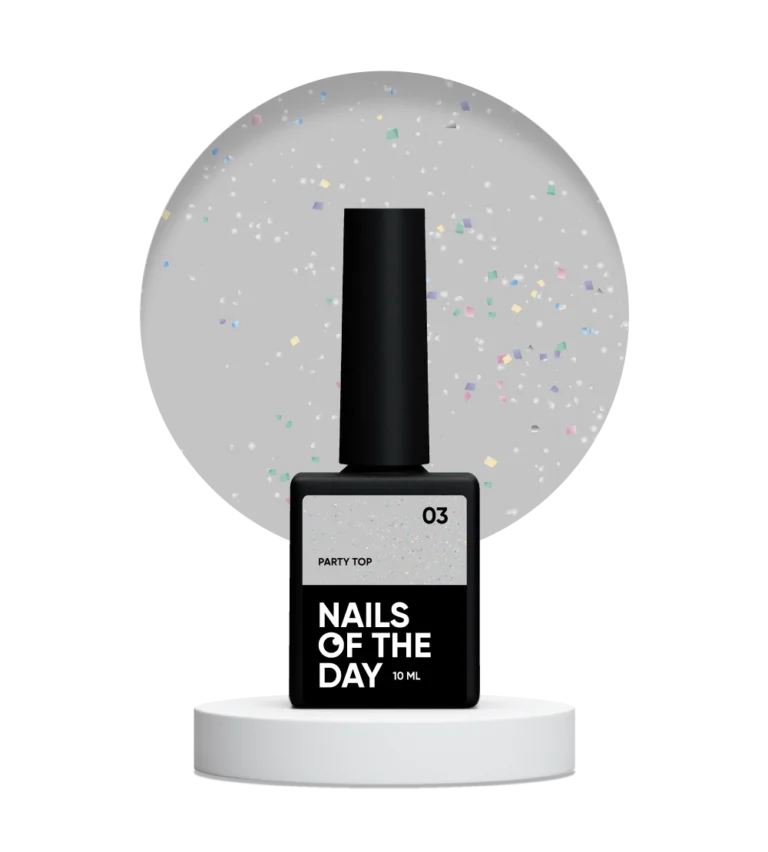 NAILSOFTHEDAY Party top 03, 10 ml